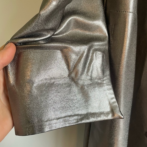 Vintage Linda lundstrome metallic trench - Picture 3 of 7